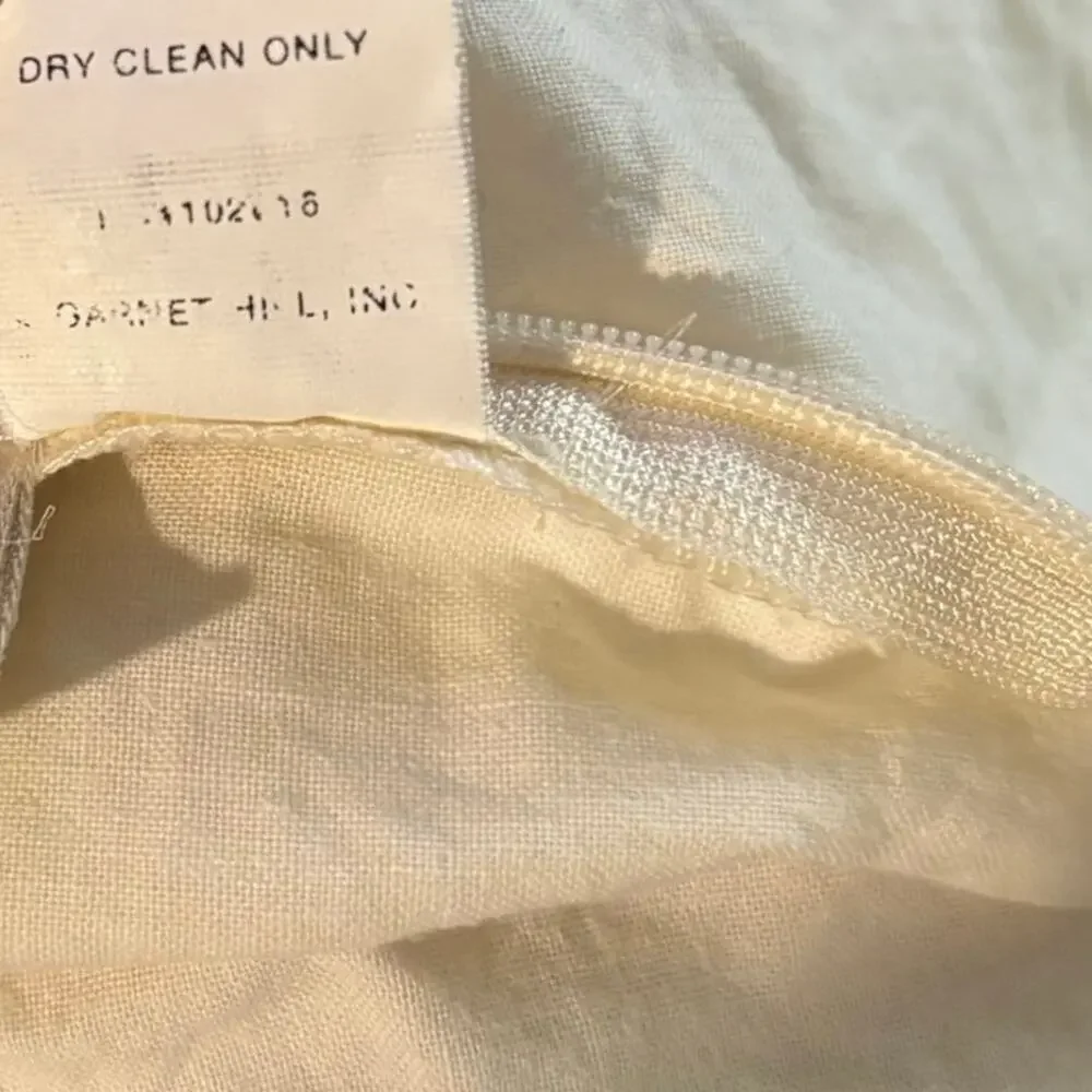 Eileen Fisher Home Textured Euro Pillow Cover Sham Cotton Large 26 x 26